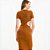 Vestido Colcci Midi Ve27 Marrom Feminino - Imagem 5