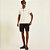 Bermuda Sarja Forum Benjamin Ve27 Preto Masculino - Imagem 3