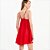 Vestido Linho Colcci Curto Ve27 Vermelho Feminino - Imagem 2