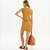 Vestido Canelado Colcci Curto Ve27a Amarelo Feminino - Imagem 5