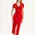 Vestido Canelado Colcci Midi Ve27 Vermelho Feminino - Imagem 5
