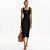 Vestido Canelado Colcci Midi Ve27a Preto Feminino - Imagem 1