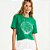 Camiseta Colcci Summer Ve27 Verde Feminino - Imagem 1