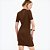 Vestido Canelado Colcci Curto Ve27 Marrom Feminino - Imagem 2