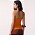 Blusa Canelada Colcci Clean Av27 Laranja Feminino - Imagem 2