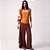 Blusa Canelada Colcci Clean Av27 Laranja Feminino - Imagem 4