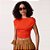 Blusa Colcci Basic Av27 Laranja Feminino - Imagem 1