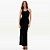 Vestido Lança Perfume Super Midi Ve27b Preto Feminino - Imagem 1