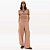 Blusa Easy Lança Perfume Gola Polo Crop Ve27 Marrom Feminino - Imagem 4