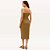 Vestido Easy Lança Perfume Curto Ve27 Marrom Feminino - Imagem 2