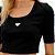 Blusa Lança Perfume Cropped Manga Curta Ve27 Preto Feminino - Imagem 4