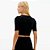 Blusa Lança Perfume Cropped Manga Curta Ve27 Preto Feminino - Imagem 2