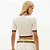 Blusa Lança Perfume Cropped Ve27 Bege Feminino - Imagem 2