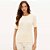 Blusa Canelada Lança Perfume Ve27 Bege Feminino - Imagem 1