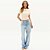 Camiseta Lança Perfume Babylook Placa Ve27 Bege Feminino - Imagem 4