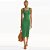 Vestido Canelado Colcci Midi Ve27 Verde Feminino - Imagem 1