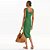 Vestido Canelado Colcci Midi Ve27 Verde Feminino - Imagem 2
