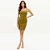Vestido Lança Perfume Curto Alça Ve27 Verde Feminino - Imagem 1