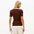 Blusa Canelada Lança Perfume Ve27 Marrom Feminino - Imagem 2