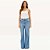 Calça Jeans Lança Perfume Wide Leg Cint Ve27a Azul Feminino - Imagem 4