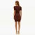 Vestido Canelado Lança Perfume Ve27 Marrom Feminino - Imagem 2
