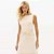 Vestido Lança Perfume Super Midi Ve27 Bege Feminino - Imagem 3