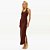 Vestido Lança Perfume Super Midi Ve27 Marrom Feminino - Imagem 1