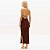 Vestido Lança Perfume Super Midi Ve27 Marrom Feminino - Imagem 2
