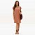 Vestido Lança Perfume T Dress Ve27 Marrom Feminino - Imagem 3