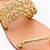 Rasteira Lança Perfume Flat Tram Metal Ve27 Dourado Feminino - Imagem 4