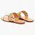 Rasteira Lança Perfume Flat Tram Metal Ve27 Dourado Feminino - Imagem 2