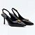 Scarpin Lança Perfume Sling Elo Frontal Ve27 Preto Feminino - Imagem 2