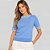 Camiseta Dudalina Mara Ve27 Azul Feminino - Imagem 1