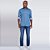 Camisa Jeans Individual Slim Ve27 Azul Masculino - Imagem 3