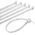 ABRAÇADEIRA DE NYLON 4,8 X 450 MM BRANCA PACOTE COM 100 UNIDADES - Imagem 4