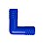 COTOVELO INTERNO DUPLO AZUL 1" L/L MAC LOREN - Imagem 1
