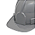 CAPACETE DE SEGURANÇA CLASSE AB CINZA SAFETY - Imagem 2