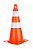 CONE DE SINALIZAÇÃO DELTA 70CM LARANJA/BRANCO - Imagem 1