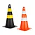 CONE DE SINALIZAÇÃO DELTA 70CM PRETO/AMARELO - Imagem 3