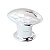 PUXADOR OVAL 038MM -610- PRATA - Imagem 1