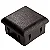 PONTEIRA PLÁSTICA INTERNA 25X25MM PRETA 10 UNIDADES - Imagem 1