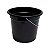 BALDE PLASTICO 7LT ECON. PRETO SHANGRILA - Imagem 1