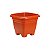 VASO PLASTICO QUADRADO N17 MARROM - Imagem 1