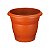 VASO PLASTICO REDONDO N22 MARROM - Imagem 1
