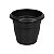 VASO PLASTICO REDONDO N22 PRETO - Imagem 1