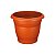 VASO PLASTICO REDONDO N28 MARROM - Imagem 1