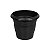 VASO PLASTICO REDONDO N28 PRETO - Imagem 1