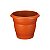 VASO PLASTICO REDONDO N42 MARROM - Imagem 1