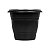 VASO PLASTICO REDONDO N50 PRETO - Imagem 1