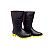 BOTA PVC PRETA SOLADO AMARELO N39 RCA - Imagem 1